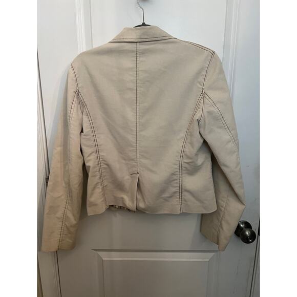 GAP Vintage Corduroy Lined Blazer Jacket US 6 Cream Y2K ASO Hermione Granger - Picture 2 of 9